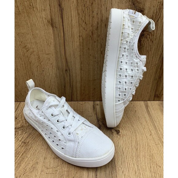 Koolaburra By UGG Shoes - Koolaburra By UGG Kellen Shoes Women's 7.5 Off White Casual Low Sneakers 1097329